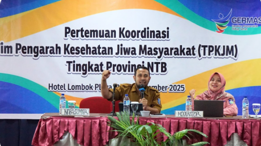 RSMS menjadi narasumber dalam Pertemuan Koordinasi Tim Pengarah Kesehatan Jiwa Masyarakat (TPKJM) tingkat Provinsi Nusa Tenggara Barat